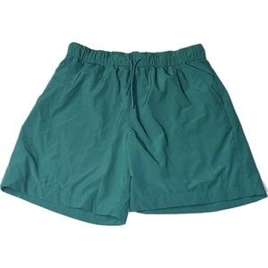 Original Use Pull On Shorts Men's S Mesh Lined Elastic Waist Green Small